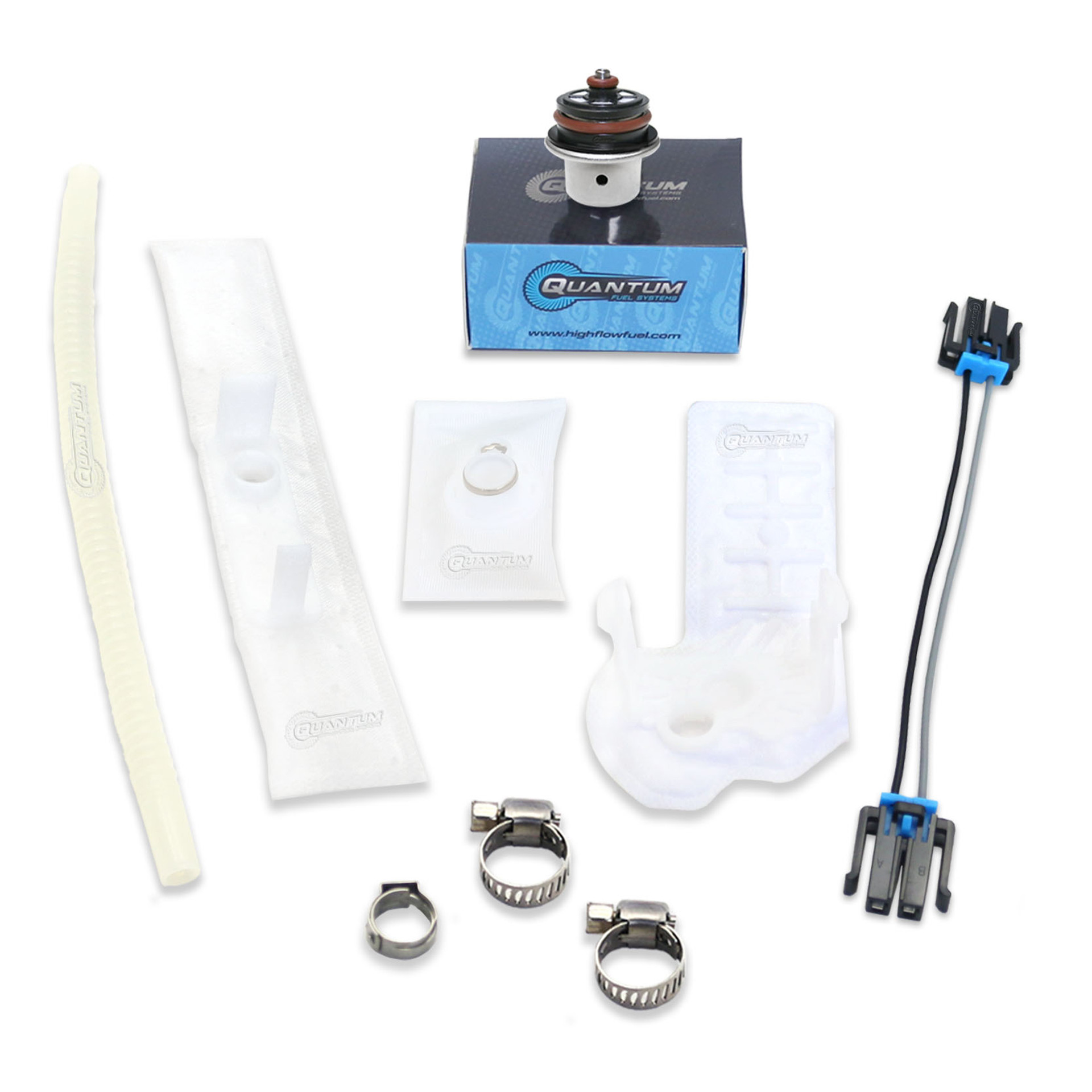 Quantum Fuel Systems Fuel Pump Repair Kit w/ Fuel Pressure Regulator, Strainer for the Harley Davidson Rocker '08-09 and Rocker C '08-11 Quantum Fuel Systems Fuel Pump Repair Kit w/ Fuel Pressure Regulator, Strainer for the Harley Davidson Rocker '08-09 and Rocker C '08-11